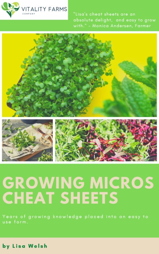 Microgreen growing cheat sheets